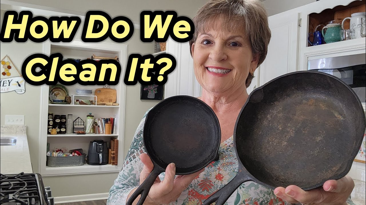 Clean and restore cast iron using the self-cleaning oven method.