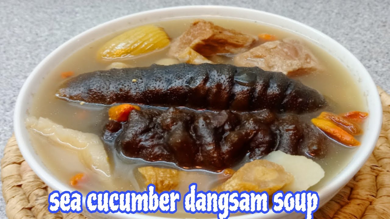 SUP HONGKONG DI MUSIM DINGIN || SUP TERIPANG TIMUN LAUT DAGING DAN HERBAL CINA || SEA CUCUMBER SOUP