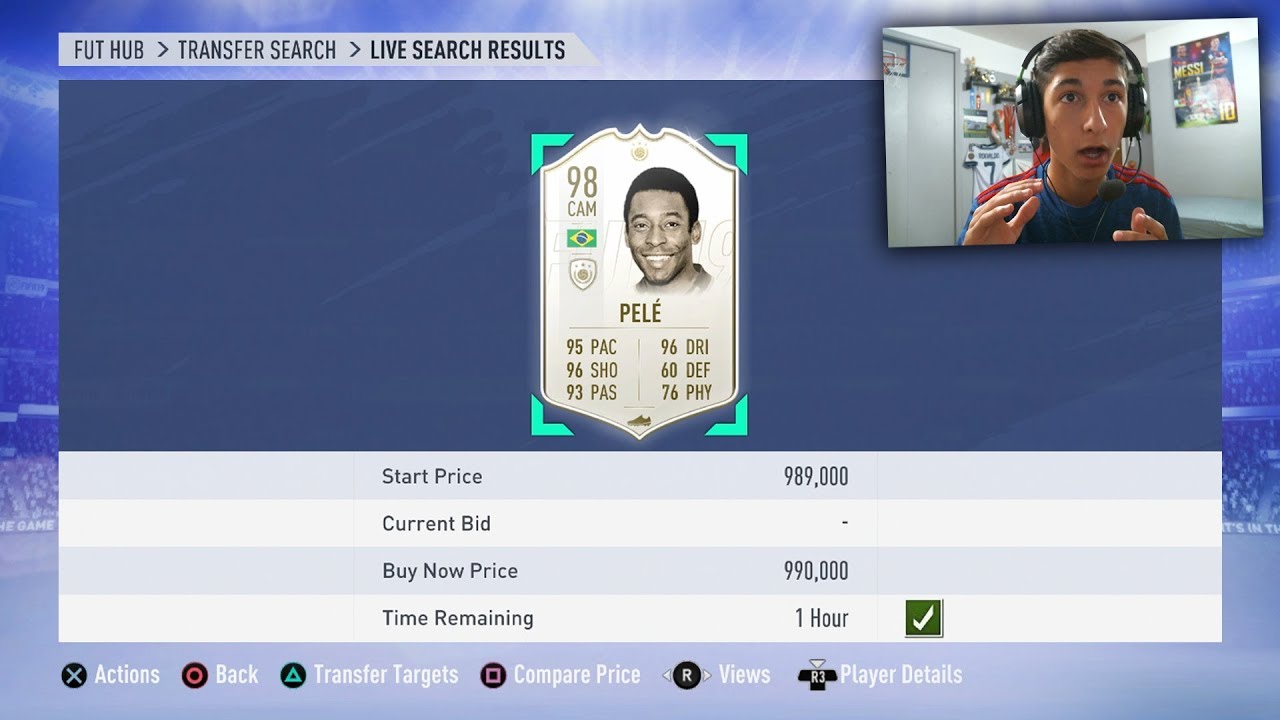 FIFA 19 | MIN PRICE PRIME *98 PELE* ICON SNIPE!! +7,000,000 COINS PROFIT