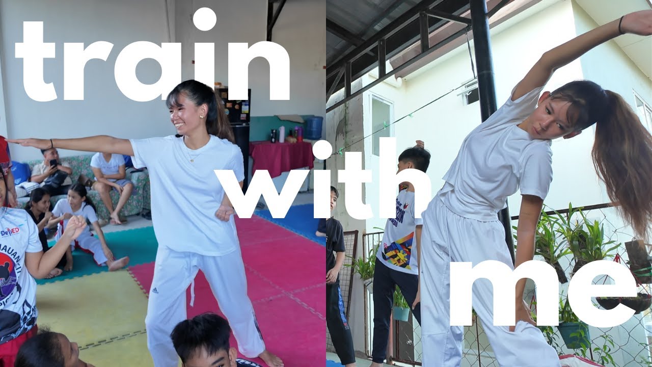 PHILIPPINES TAEKWONDO TRAINING as a black belt | padwork + poomsae practice