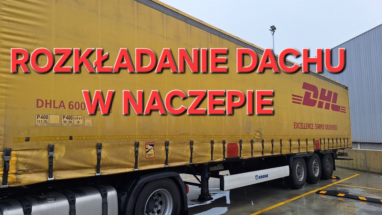 ROZKŁADANIE / SKŁADANIE DACHU W NACZEPIE