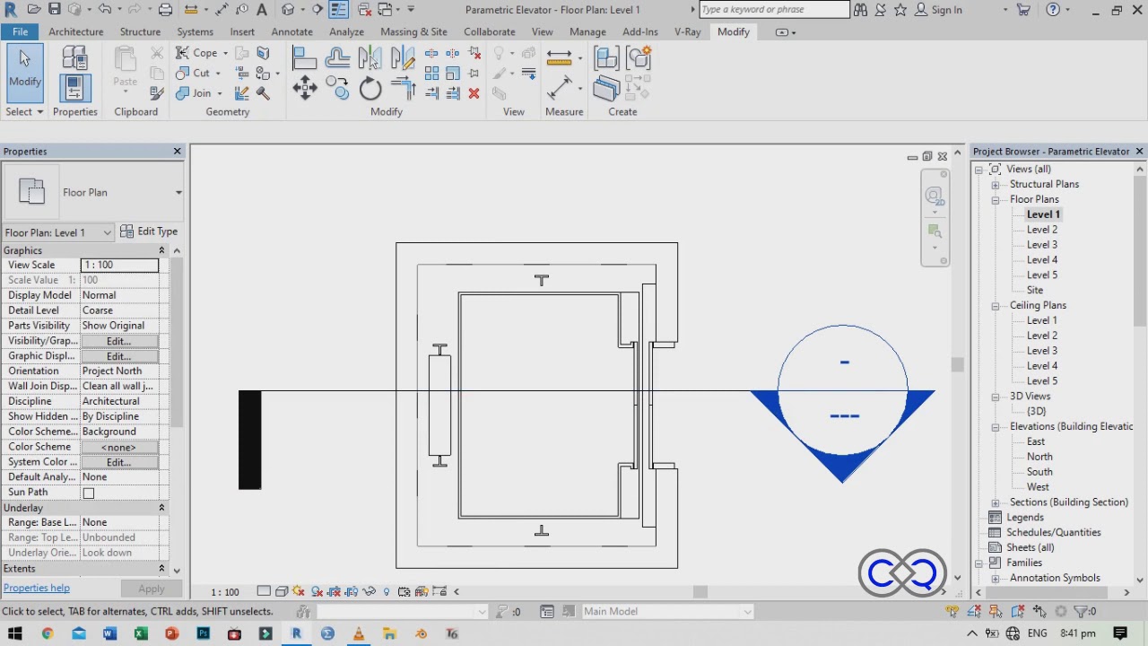 Using the Parametric Elevator 10913 From Revitcity com 01 Adjusting the Levels