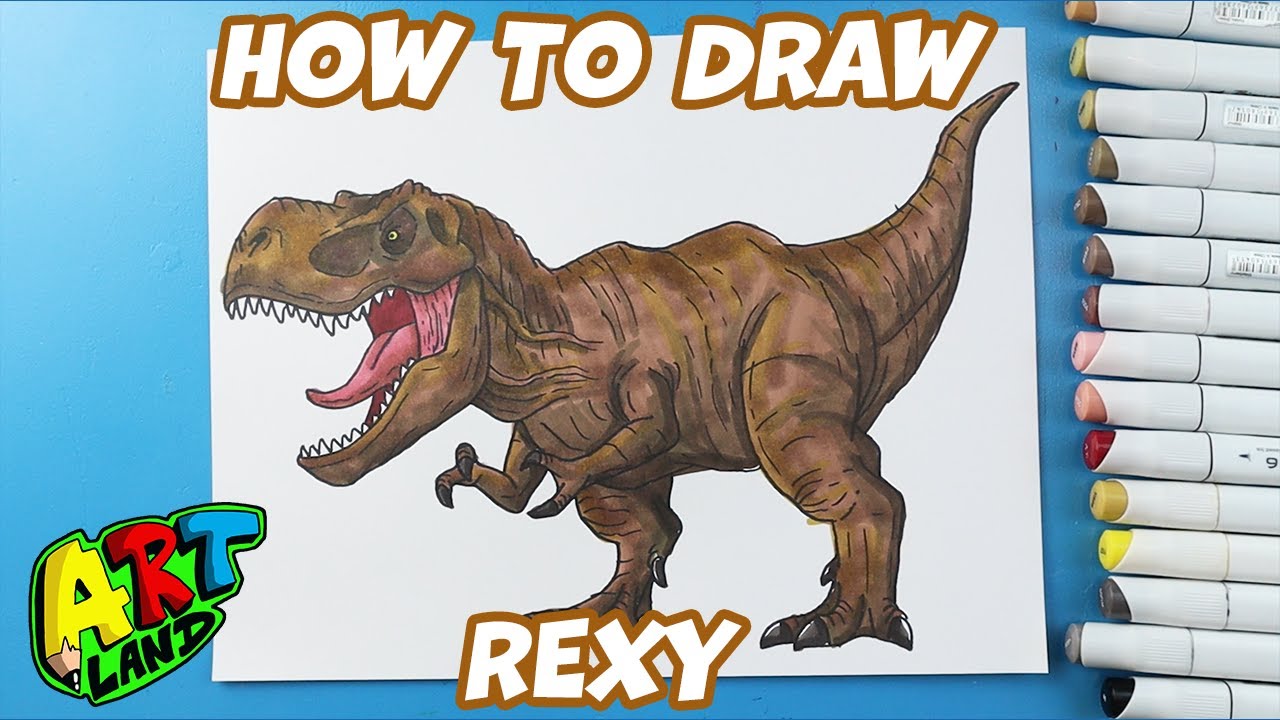 How to Draw Rexy | Jurassic World
