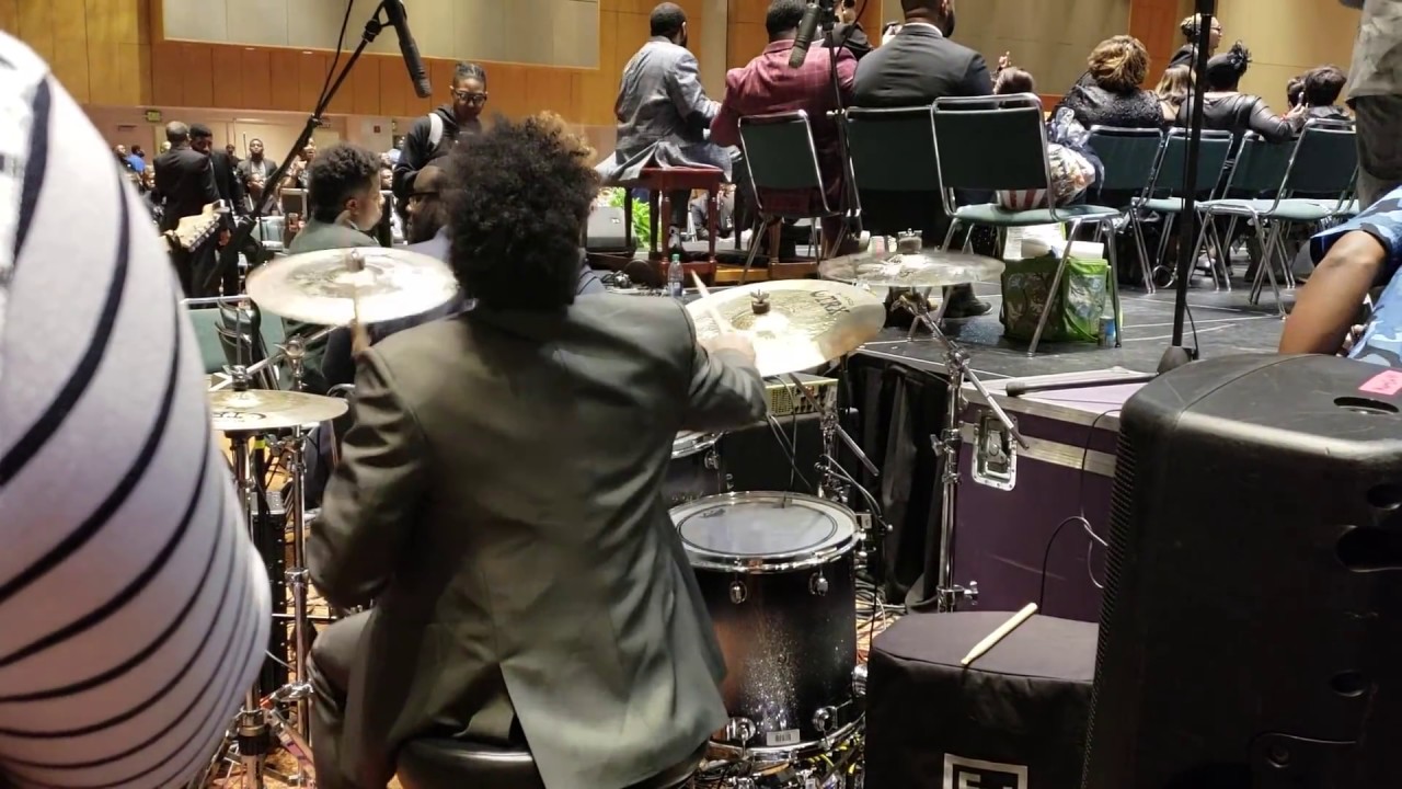 Band hitting on Saved by Dexter Walker and Zion Movement