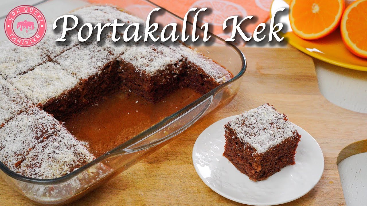 Portakallı Kek Tarifi🍊 KAKAOLU YAPTIM YUMUŞACIK ÇOK GÜZEL OLDU👌 Portakallı Kakaolu Kek Nasıl Yapılır