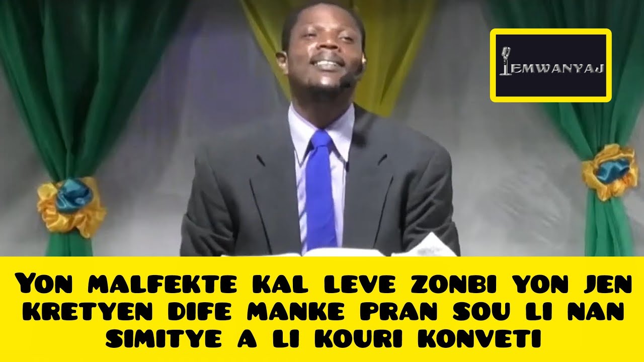 Yon malfekte kal leve zonbi yon jen kretyen dife manke pran sou li nan simitye a li kouri konveti