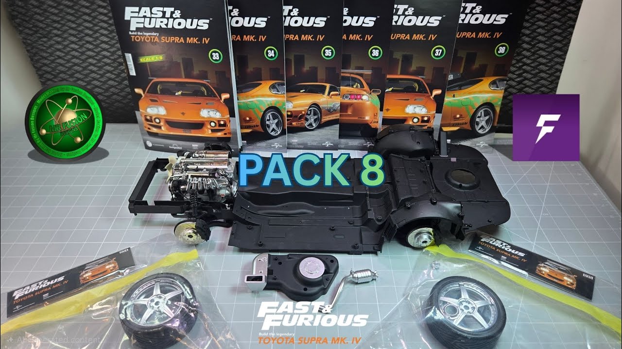 Fanhome Build The Fast & Furious Toyota Supra MK. IV Scale: 1/8 Pack 8