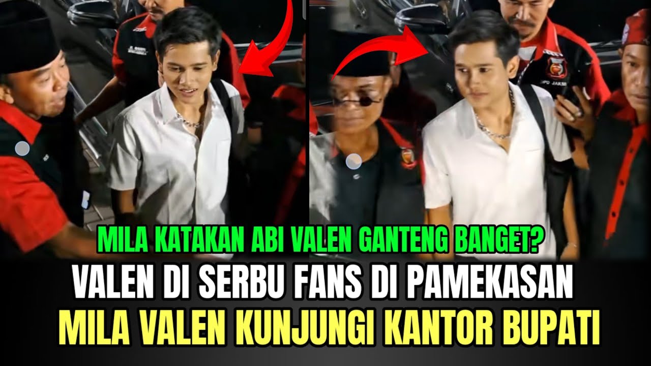 PECAH! Valen di Serbu Fans di Pamekasan, Mila Valen Kunjungi Kantor Bupati!