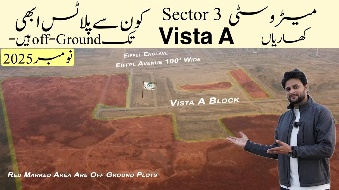 New Metro City Kharian Sector 3 (Vista A Block) | Latest Development | On-Ground vs Off-Ground Plots