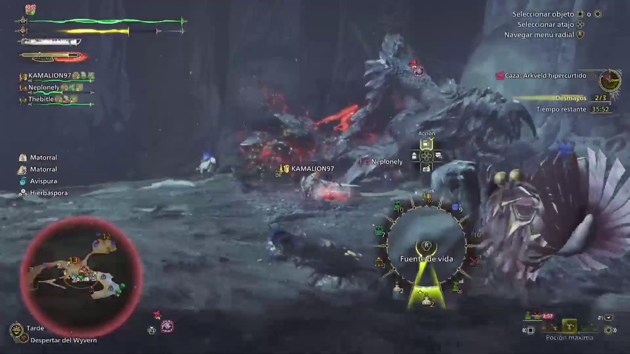 Jugando Monster Hunter Wild