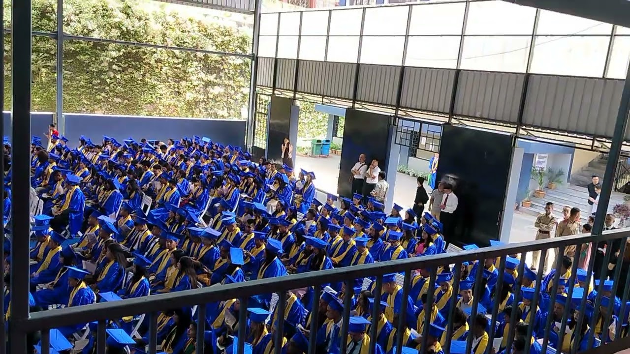 SHILLONG COLLEGE CELEBRATING GRADUATION CEREMONY 2024., SHILLONG COLLEGE ARE IN BLUE'S 💙