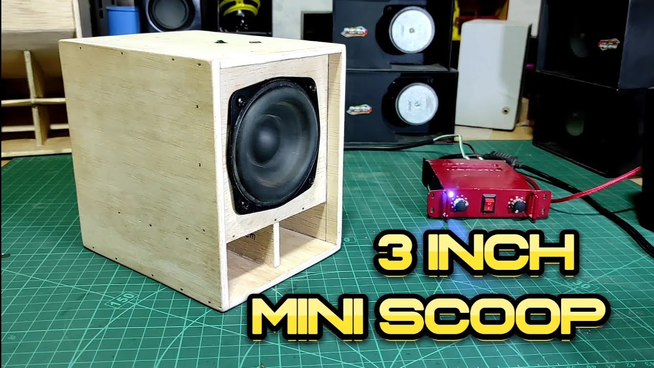 Box speaker mini scoop 3 inch
