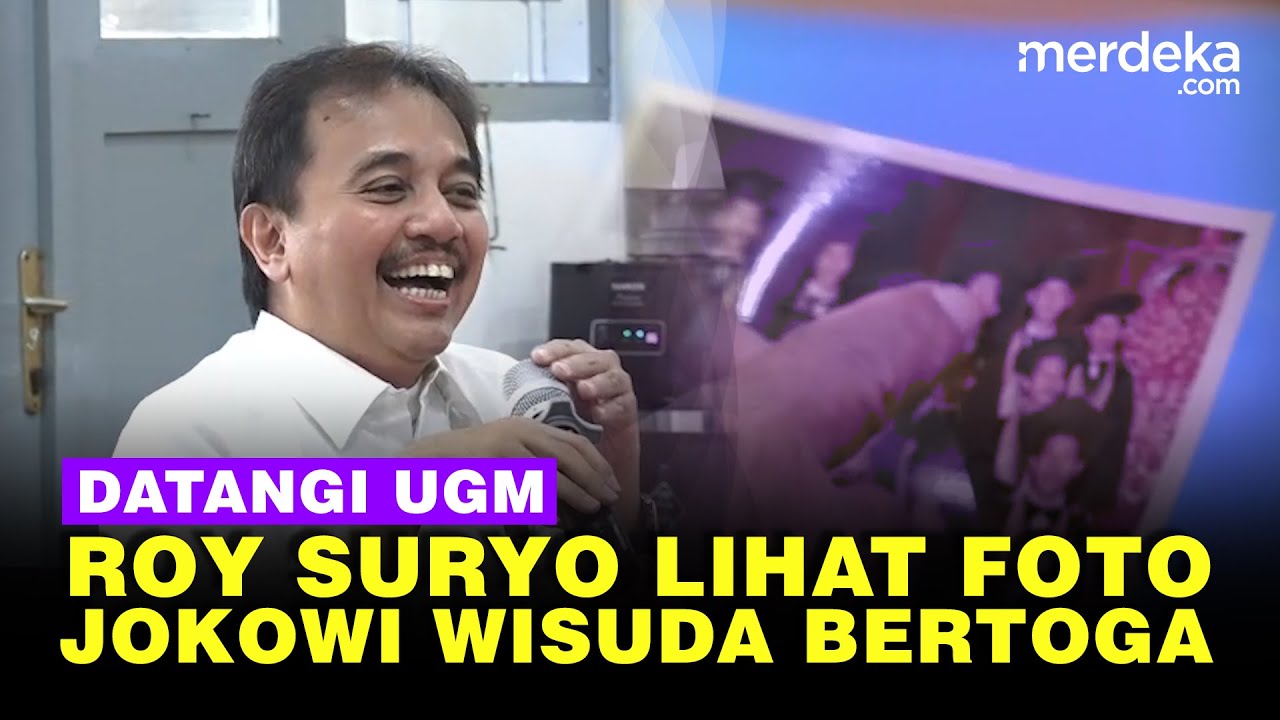 Roy Suryo Datangi UGM Lihat Langsung Foto Jokowi Wisuda Pakai Toga