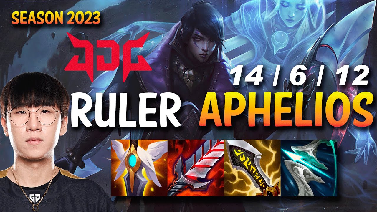 JDG Ruler APHELIOS vs XAYAH ADC - KR Ranked