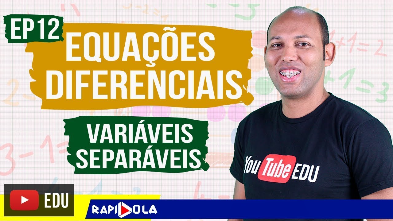 Equações Diferenciais Separáveis  🔴 EXEMPLO RESOLVIDO