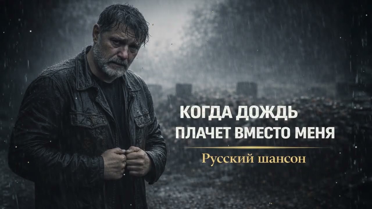 🌧️⚰️ Русский шансон под дождём – похороны души, тишина кладбища и боль