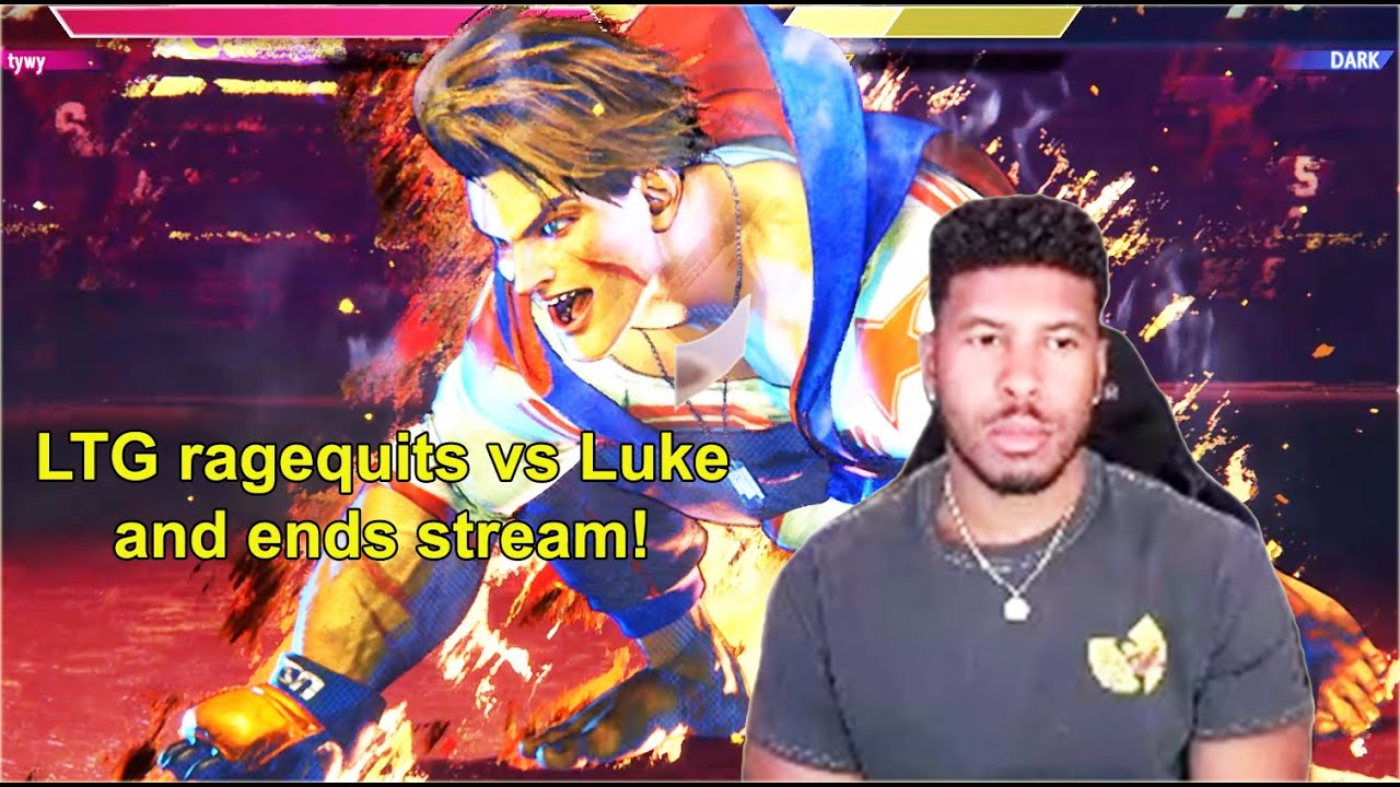 Street Fighter 6 - LTG Low Tier God ragequits vs Luke and ends stream | Sep. 9, 2023