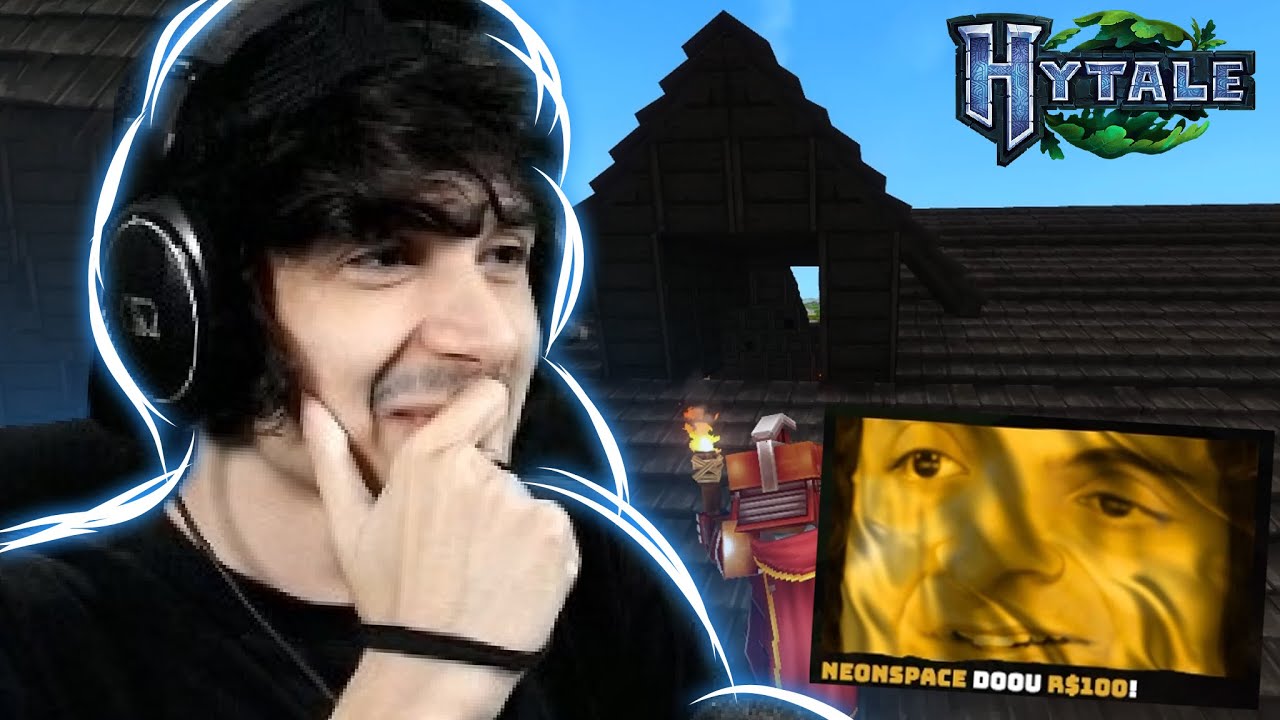 FIZ UM LEILÃO PARA DECIDIREM O DESIGN DA MINHA CASA NO HYTALE!!!