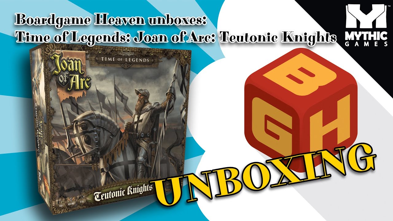 Настольная игра Heaven Unboxing 134: Time of Legends: Joan of Arc: Teutonic Knights (Mythic Games)