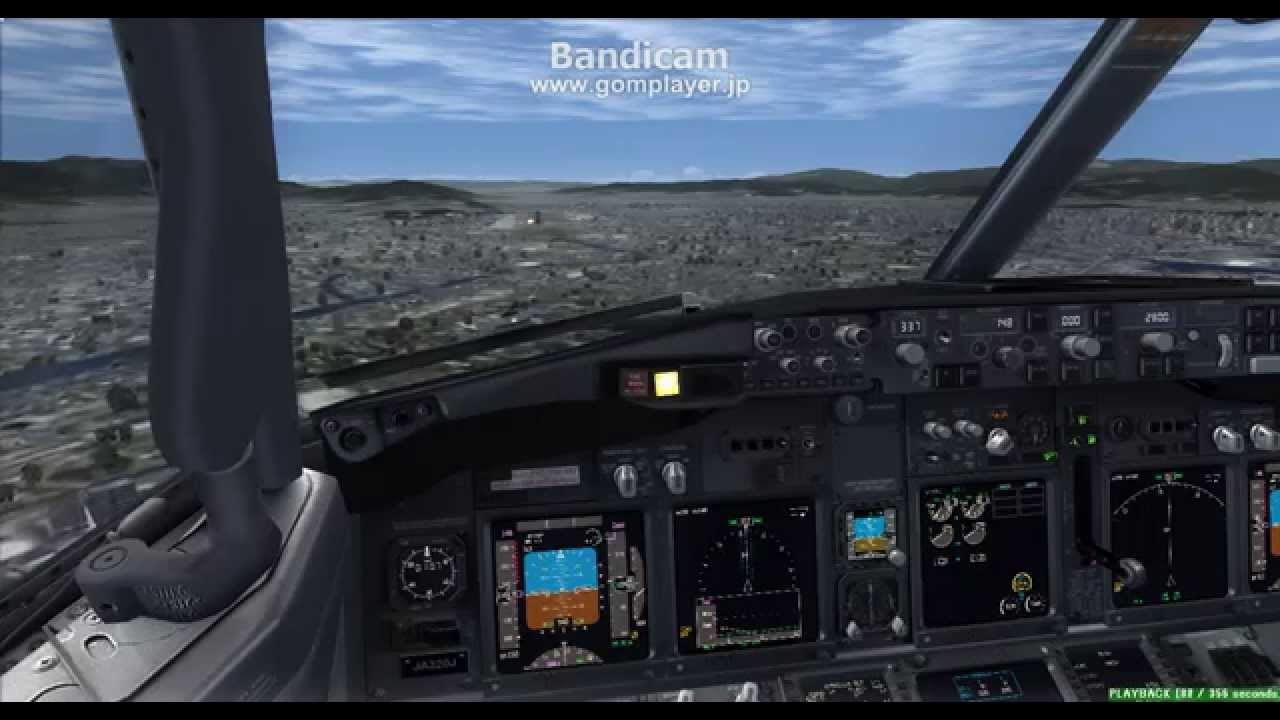 Test FSX PMDG737NGX landing RJFF VC