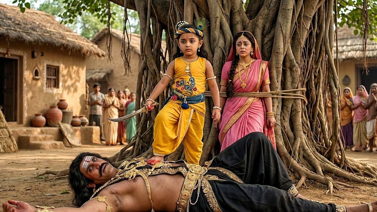 मथुरा के चौक पर कंस का बाल कान्हा ने करा अंत | यशोमती मईया के नंदलाला | Krishan Leela 