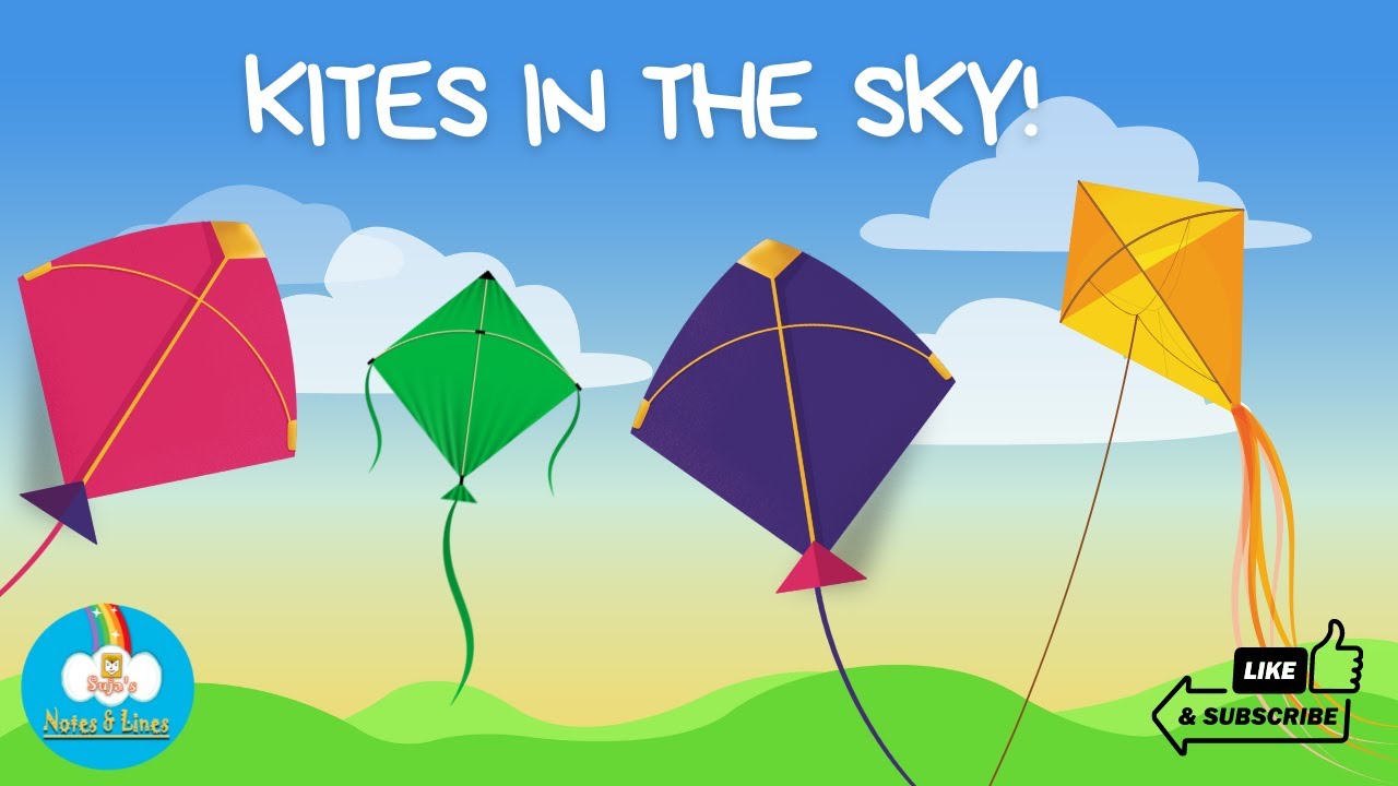 Kites in the Sky |  Songs for kids | Learning with music | Kids channel | Kids music