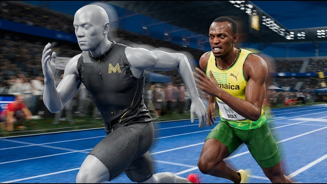 Usain Bolt VS Human Speed Limit | 3D Comparison