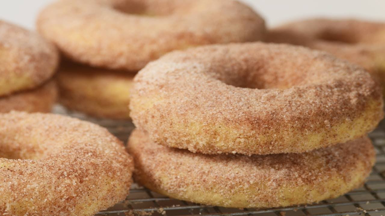Baked Cake Doughnuts Recipe Demonstration - Joyofbaking.com