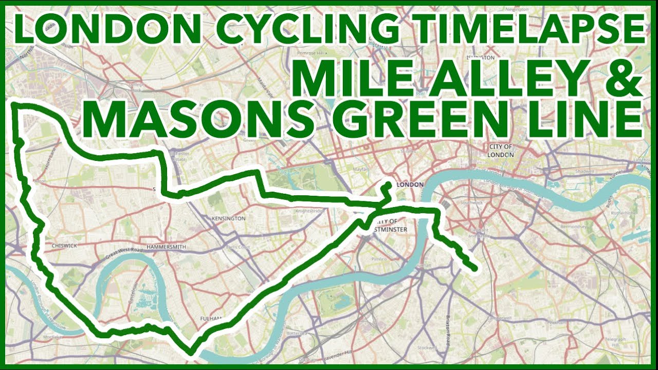 Mile Alley & Masons Green Line - London Cycling Timelapse
