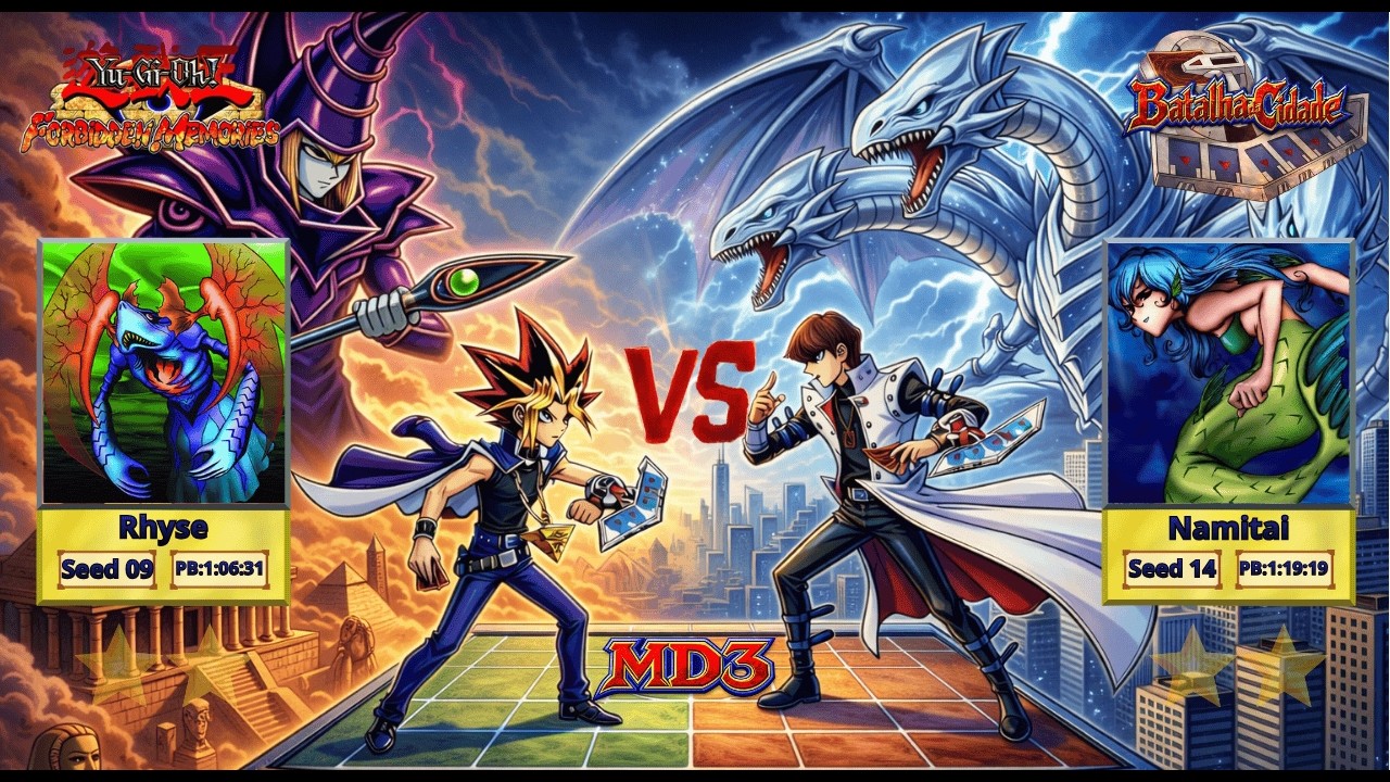 Yu-Gi-Oh Forbidden Memories | Batalha da Cidade | Rhyse (0) vs Namitai (0)