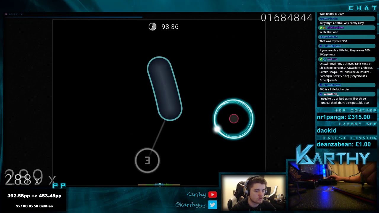 [Live] Karthy | Shikishima Ritsu - Paradigm Box [Onlybiscuit's] 1st +HDDT FC 98.49% {#1 458pp}