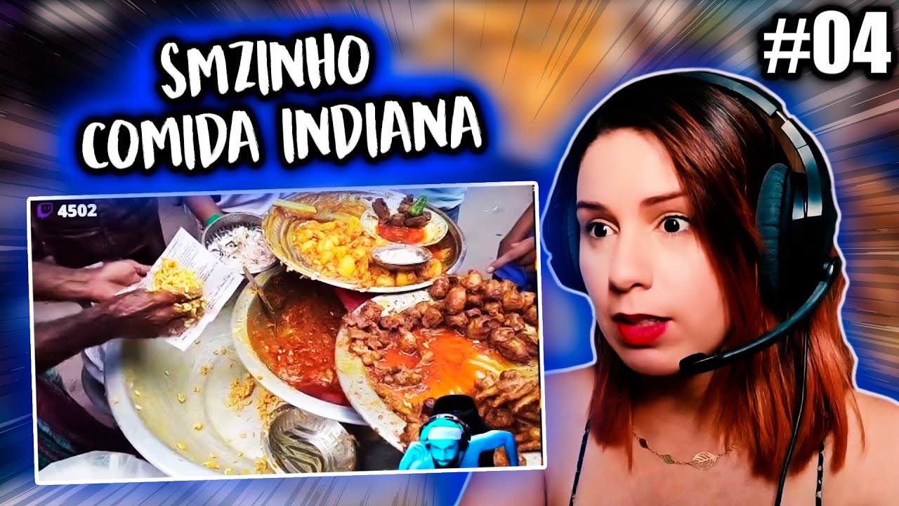 SMZINHO REAGINDO A COMIDA DE RUA INDIANA 04 - REACT