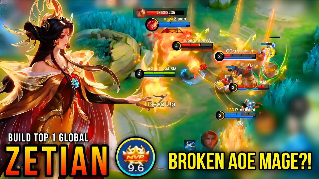 MVP Zetian | Broken AOE Mage?! Build Top 1 Global MLBB