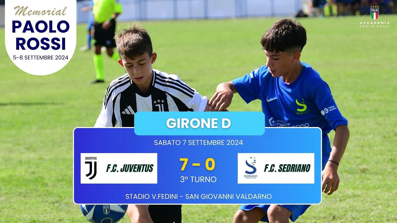 FC Juventus - Sedriano 7-0 - Memorial Paolo Rossi 2024