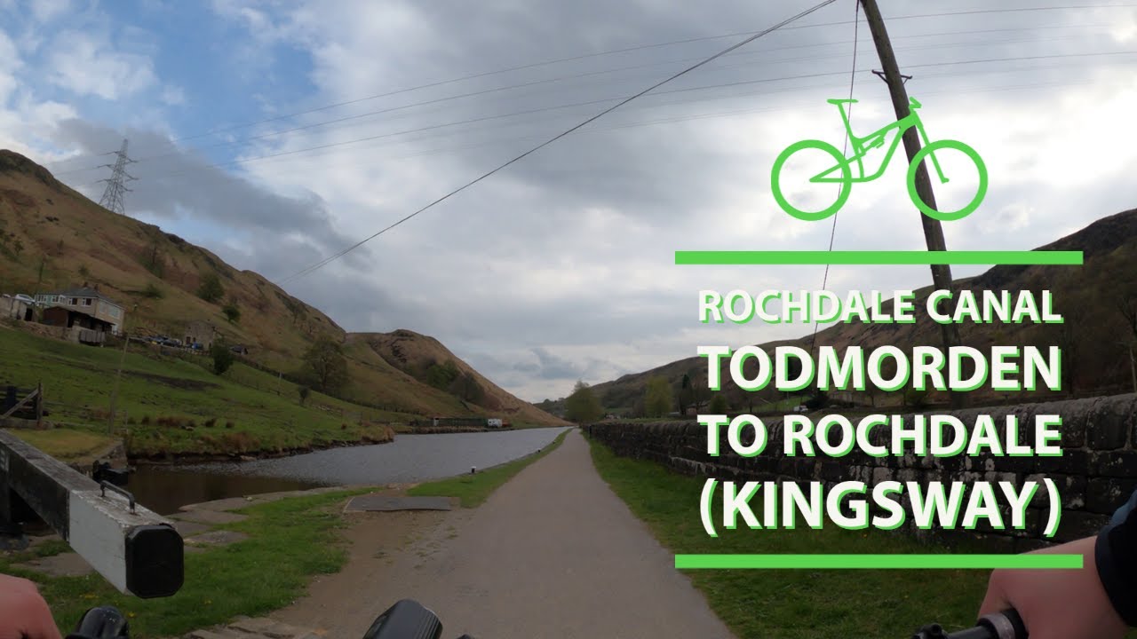 Cycling Along the Rochdale Canal - Todmorden to Rochdale Kingsway (UK)