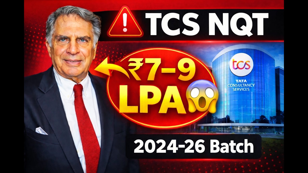 TCS All India NQT 2026 🚀 Prime/Digital | 7-11 LPA Package | Last Date 20 March