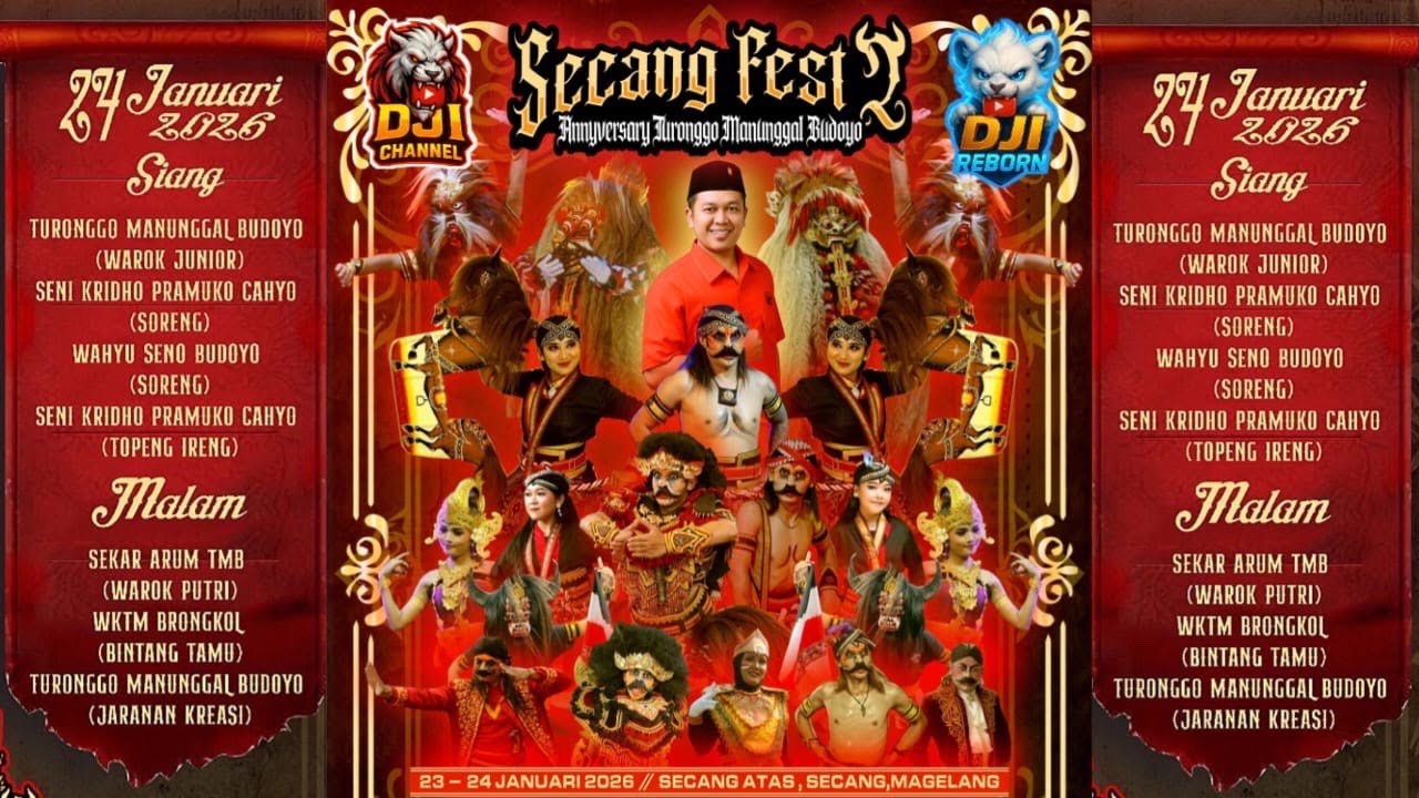 LIVE SECANG FEST 2 Sabtu 24 01 2026  #warok #soreng