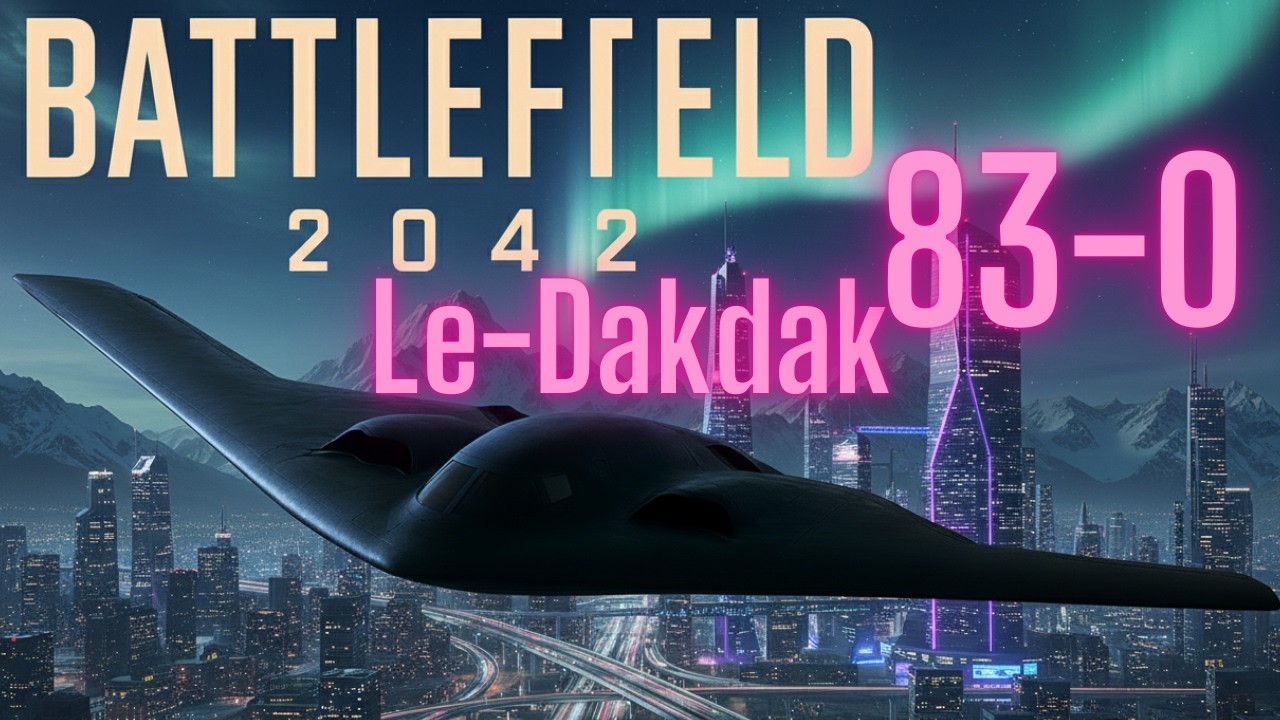 Stealth Bomber XFAD-4 - Draugr - 83-0 gameplay on ultrawide screen RTX 5080 Battlefield 2042
