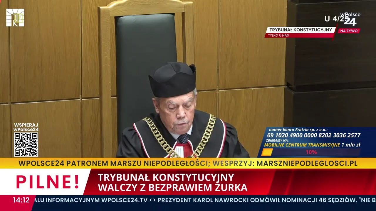 Pilne! Trybunał Konstytucyjny walczy z bezprawiem Żurka!