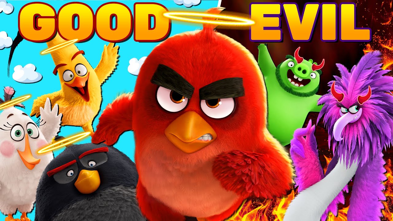 Персонажи Angry Birds в кино 1 и 2: от добра к злу 🐦
