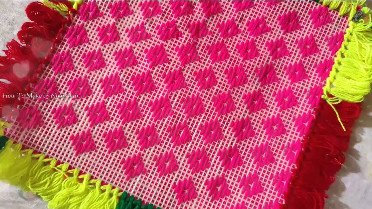 Plastic canvas fan | easy do sutti wala bena design | pankha ka design बेना की डिजाइन bena ki design