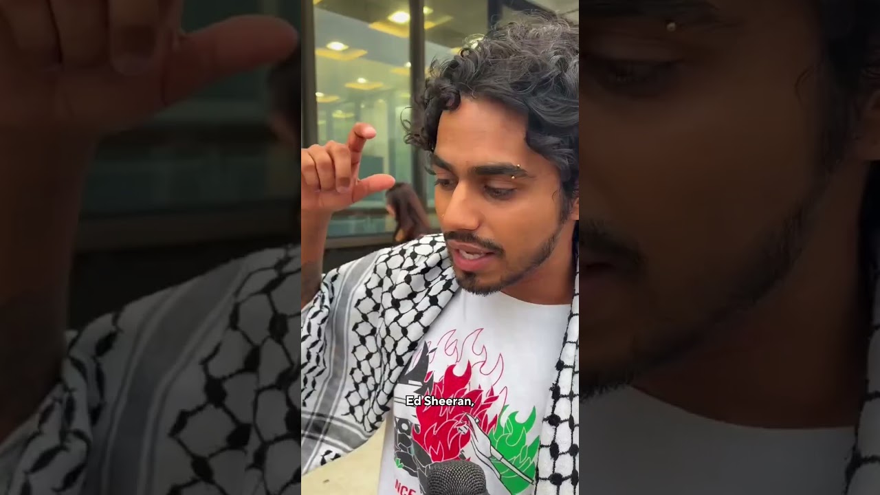 Pro Palestinian protesters gather outside Ed Sheeran's concert in Philadelphia #shorts
