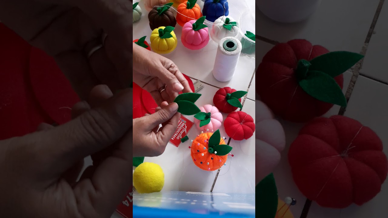 Cara membuat pin cushion dari kain flanel