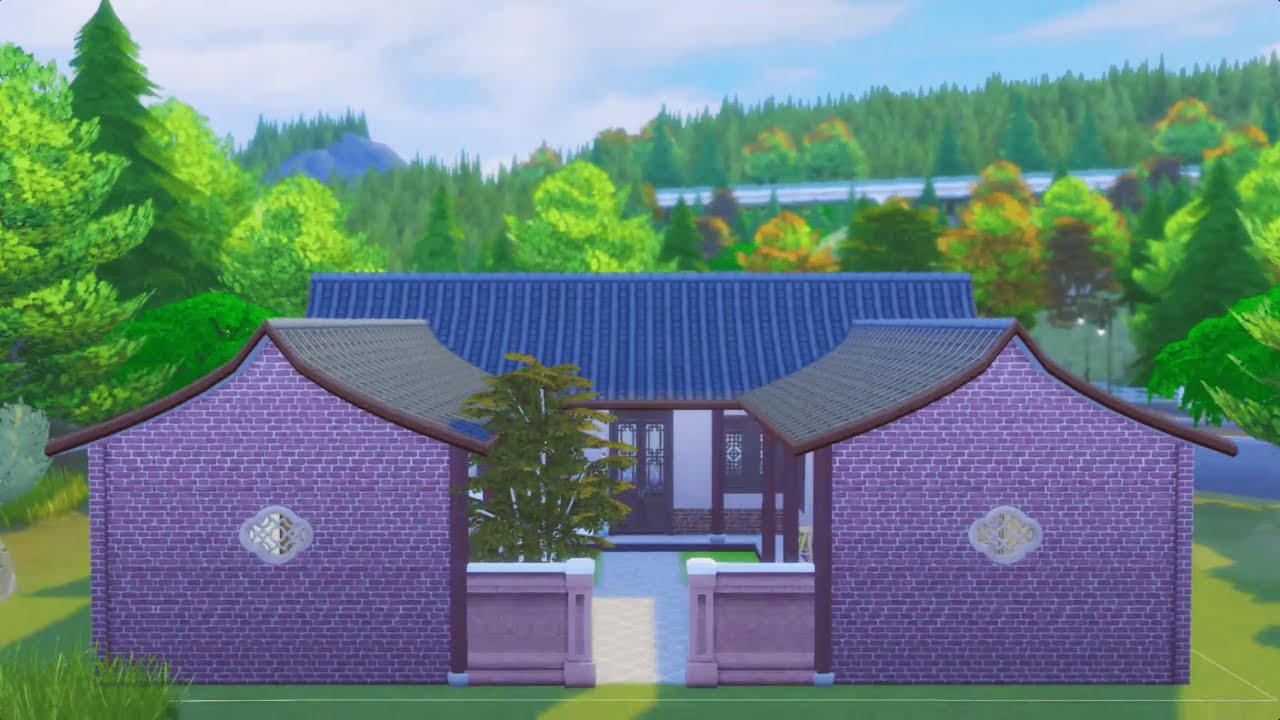 1940s Taiwanese Sanheyuan | Retro Tiles & Daily Life Culture | The Sims 4 Speed Build