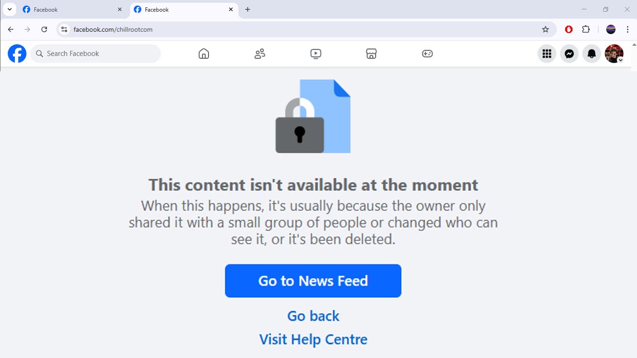 This content isn't available at the moment Facebook Page