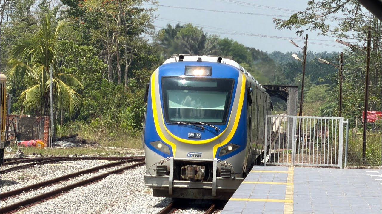 KTM Intercity Class 61 DMU (DMU 05): Triang to Kemayan. 