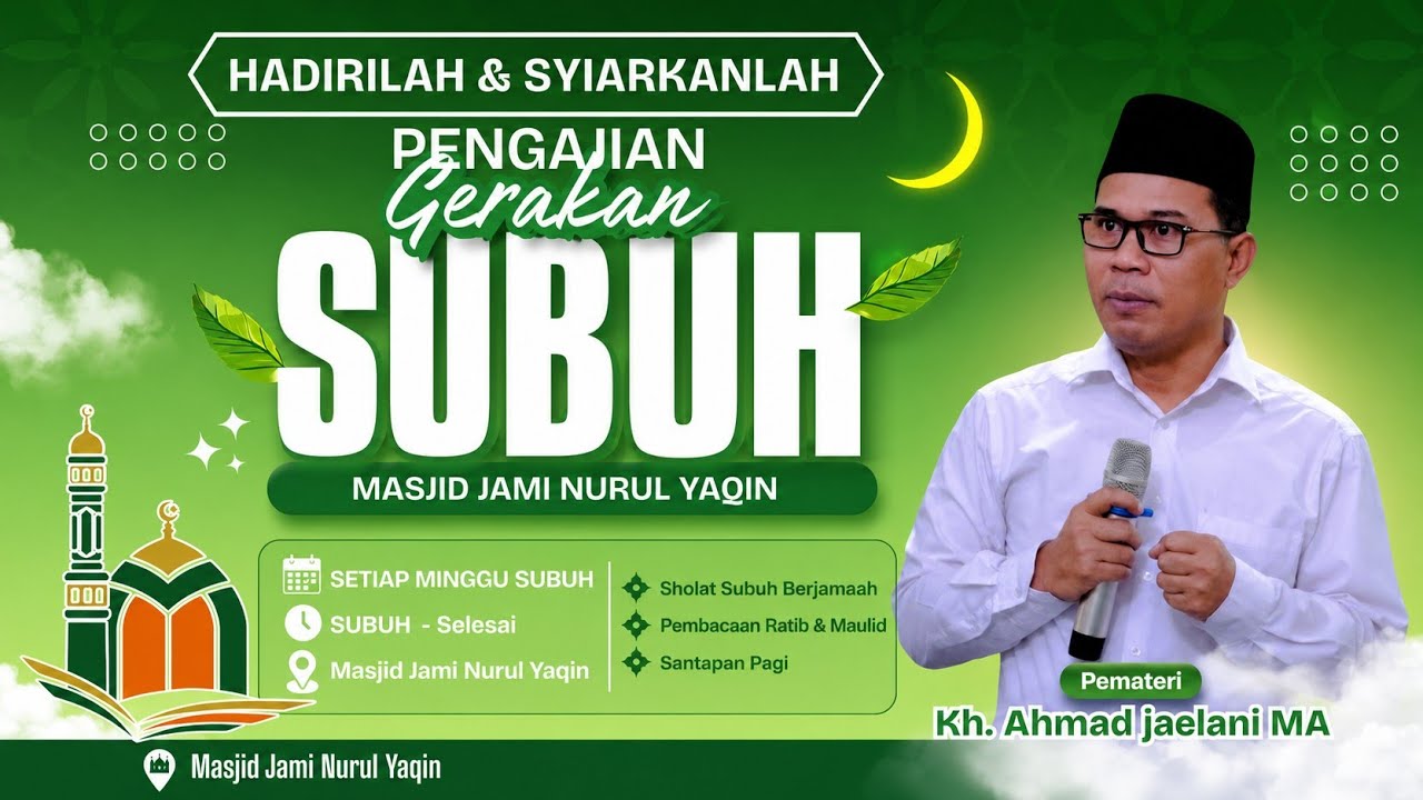🔴 LIVE | KAJIAN KITAB TAFSIR MUNIR BERSAMA KH AHMAD JAELANI MA, MASJID NURUL YAQIN - JATIBENING