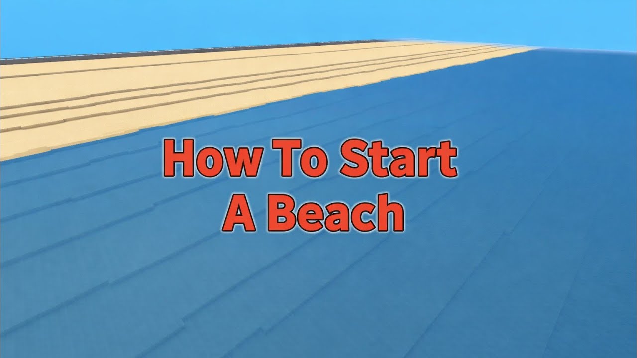 Minecraft Building A Beach Tutorial 