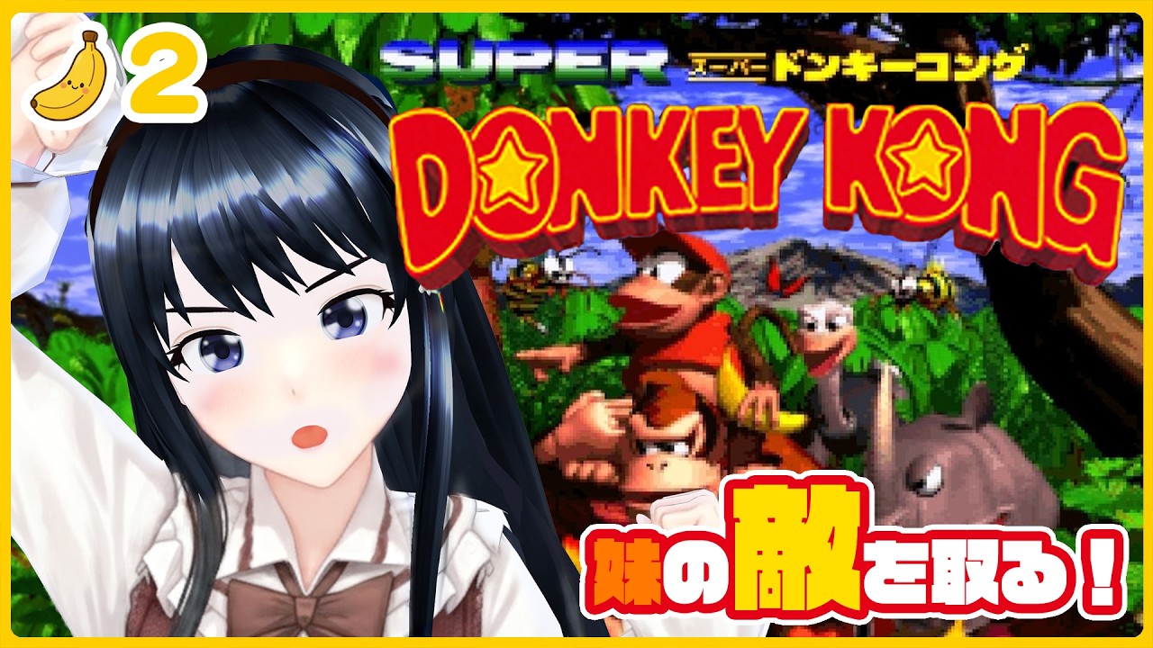 『スーパードンキーコング』にチャレンジ！ #2　ひめちゃれ　第129回　　レトロゲーム　SFC　SUPER DONKEY KONG　SNES