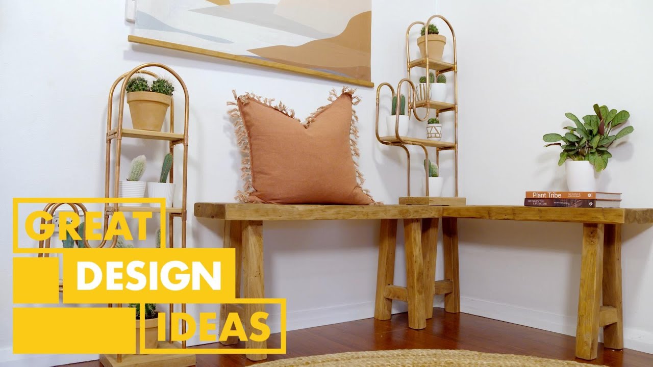 How to Make a Plant Stand Using Copper Pipes | DESIGN | Great Home Ideas